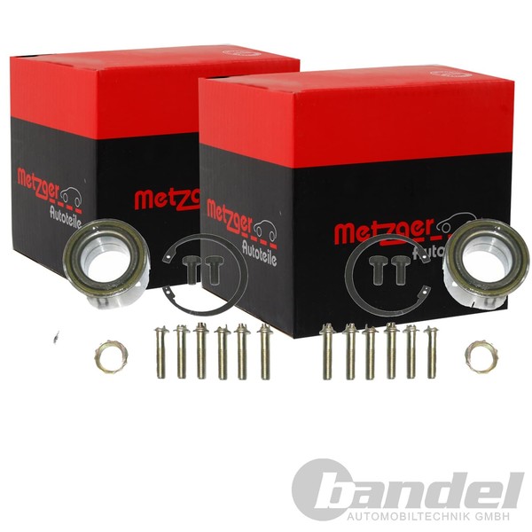 2X Metzger RADLAGER-SATZ Hinten Passend FÜR MERCEDES-BENZ 124 E-KLASSE-image