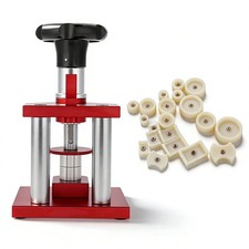 Watch Back Case Press Tool with 20 Dies for Crystal Bezel Repair