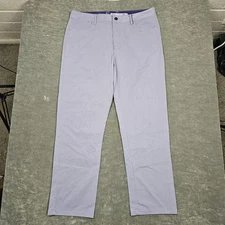 johnnie-O Prep-Formance Pants Mens 34x30 Gray Cloudbreak 5-Pocket Stretch Golf