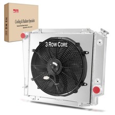 3 Row Radiator With Aluminum Shroud Fan For 1968-1977 Ford Bronco 5.0l V8 3 Row Radiator With Aluminum Shroud Fan For 1968-1977 Ford Bronco 5.0l V8