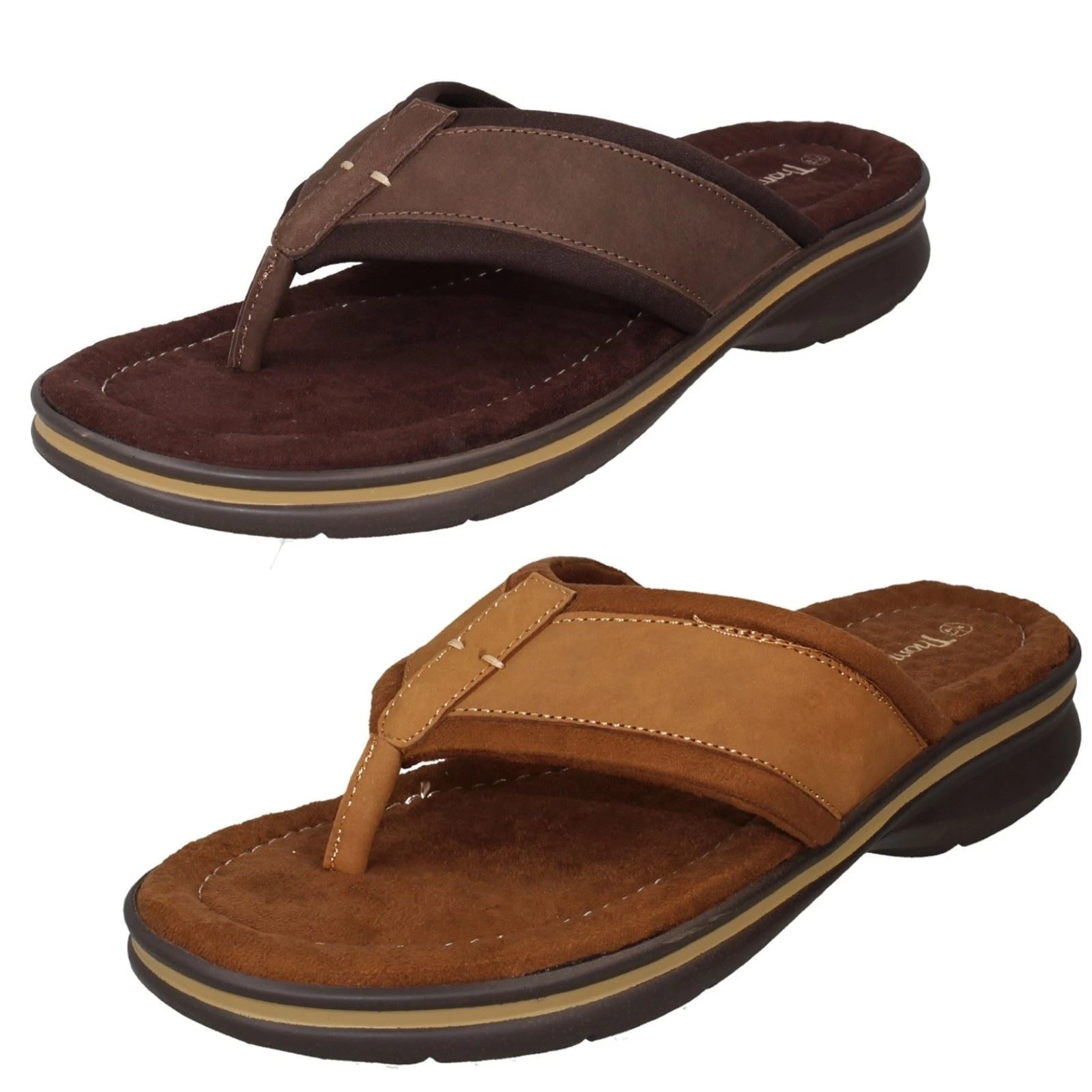 Mens Thomas Blunt Low Toepost Flip Flops Sandals