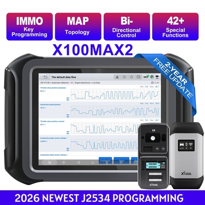 XTOOL X100 MAX2 Schlüsselprogrammier-Diagnosescanner-Tool J2534-Programmierung