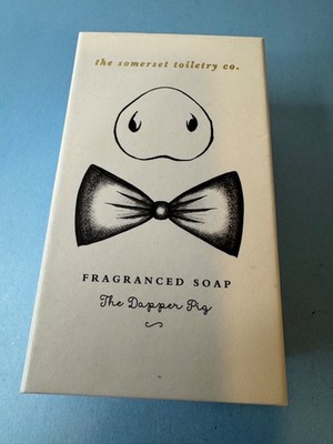 The Somerset Toiletry Co The Dapper Pig Fragranced Soap (Pink Grapefruit) NIB