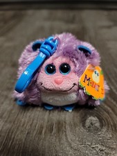 TY Monstaz - Zelda the Purple & Blue Monster (Plastic Key Clip - 3 inch) - MWMTs