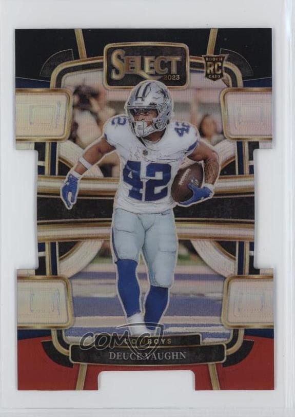 2023 Panini Select Concourse Black & Red Prizm Die-Cut Deuce Vaughn #28 2l4