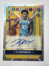 2024-25 Topps Chrome SILVER REFRACTOR KJ Simpson Jr. #NSS-KS Next Stop Auto