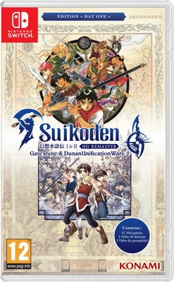 KONAMI Suikoden 1 & 2 HD Remaster Day One Edition SWITCH Neuf sous blister