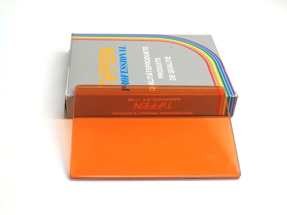 Tiffen 4x5.65" Coral 4 solid color lens filter warm pale orange 4x5.650 45650CO4 - Image 3 of 4