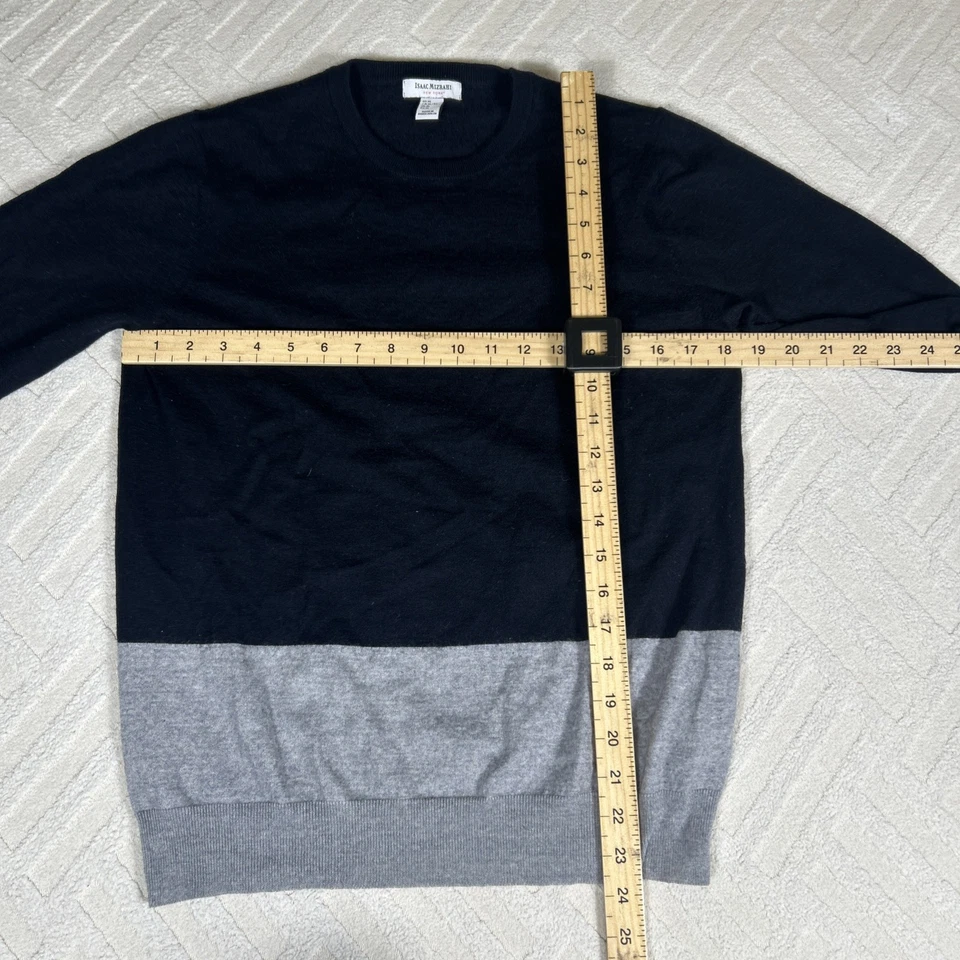 Jersey Isaac Mizrahi Mujer Extra Grande Negro Suéter Rayas Lana Acrílico Foto 4 de 4