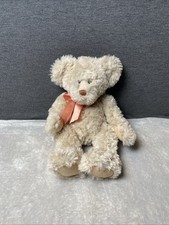 Russ Plush Bear ALANNA Beige Teddy Brown Nose 14  Stuffed Vintage Toy Lovey