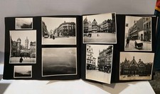 Vintage 1912 Collection of 72 Photos from European Trip on scrapbook-type pages