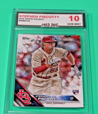 STEPHEN PISCOTTY Rookie****2016 TOPPS HOLIDAY--Gem MINT 10***CARDINALS***Mad DOG