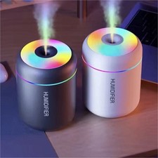 Mini Humidificateur d'air Ultrasone Diffuseur Huile Essentielle USB Voiture LED