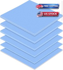 6 Pieces Silicone Thermal Pads 100 x100mm 0.5mm 1mm 1.5mm 2mm Highly Efficien...