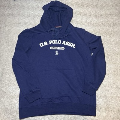 U.S. Polo Assn. Navy Blue Hoodie Sweatshirt Size S Since 1890 Logo Pullover