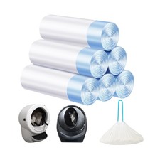 Cat Litter Bags 120 Count,26.37"x15.74" Drawstring Close Litter Box... Fast Ship