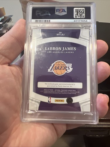2022 National Treasures - LeBron James Material Treasures /99 PSA 8 GAME WORN 🔥 - Bild 13 von 14