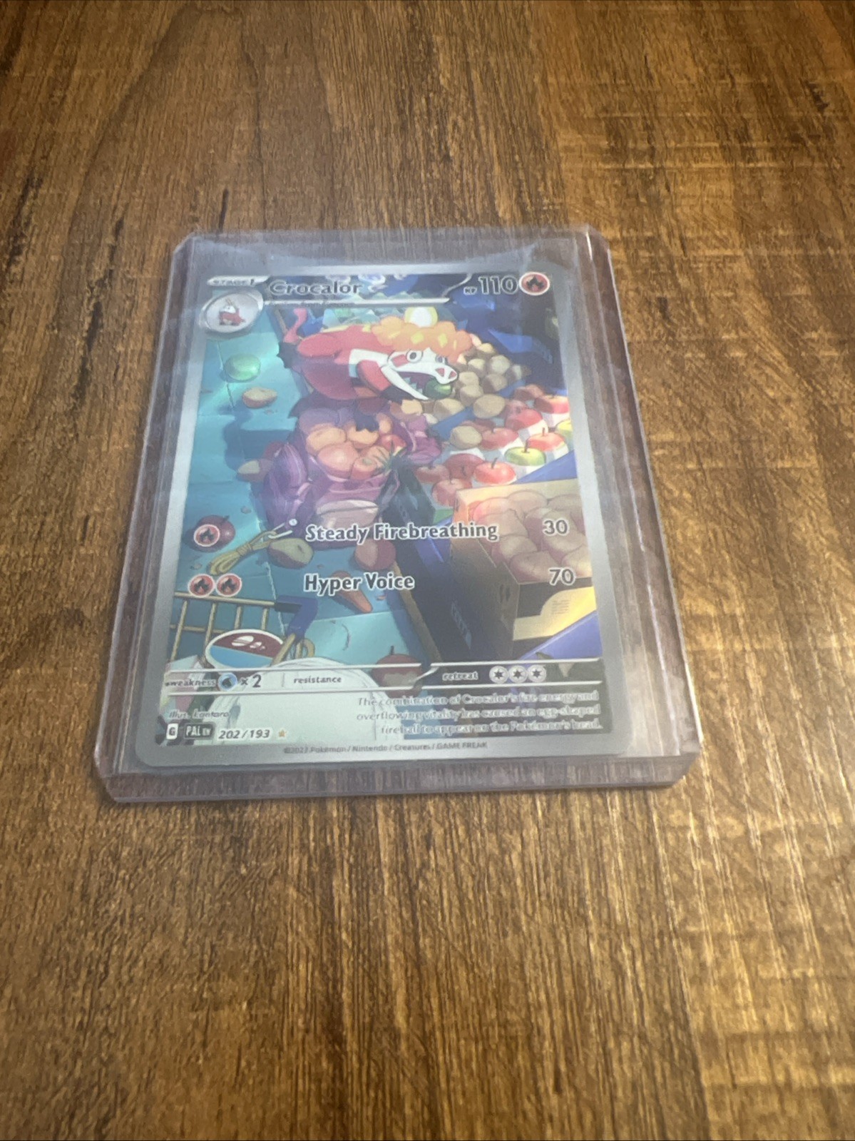 Pokémon TCG Crocalor Scarlet & Violet Paldea Evolved 202/193 Illustration Rare
