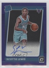2021 Donruss Optic Rated Rookie Purple Prizm Signatures Scottie Lewis Auto 10y3