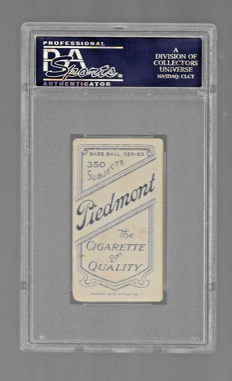 1909 T206 PIEDMONT 350 TOBACCO BASEBALL CARD PSA 2 TOM DOWNEY FIELDING MLB REDS view 4