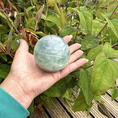 Fluorit poliert Kugel Mineralkristall Naturstein Mineralien Kristalle