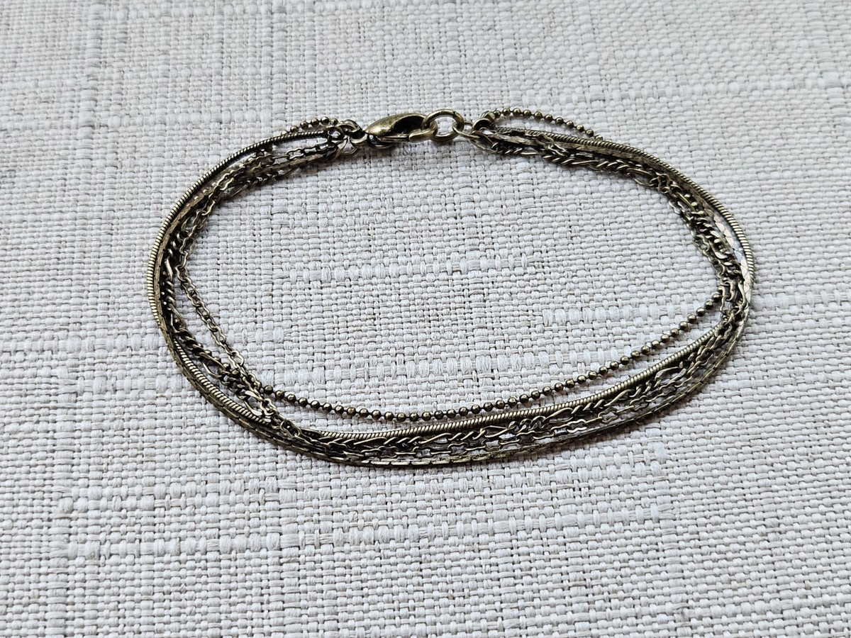 Women Bracelet Gold Tone Multi Layer chain Wrist Band Fashion Jewelry View 3