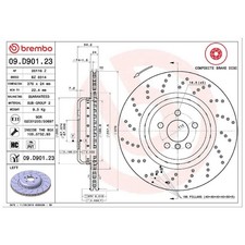 Brembo Scheibenbremse hinten links 26272750