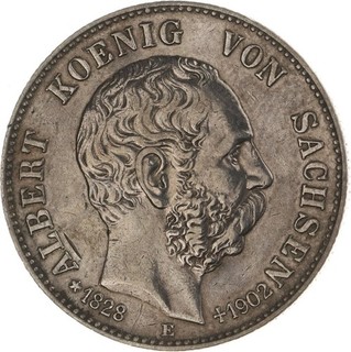 Sachsen 2 Mark 1902 auf den Tod