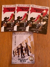 The MAGNIFICENT 7 2016 flyer x4 Denzel LEE Byung-Hun CHRIS PRATT D'Onofrio MINT