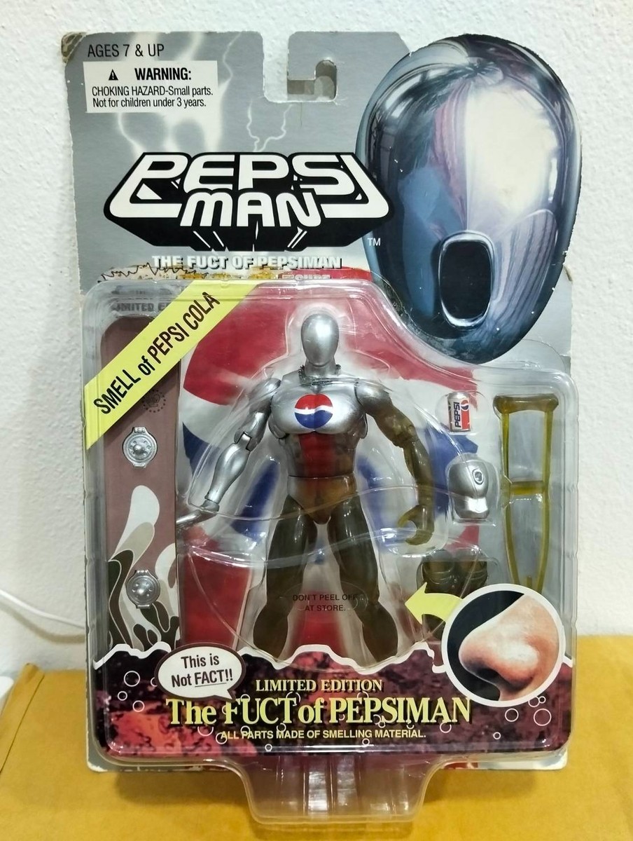 Pepsiman Figure 1998 Ultra Pose Smell Cola Bandai for sale