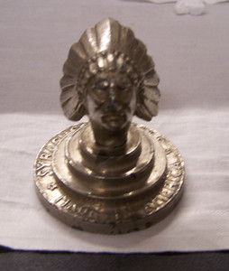 Vintage Syracuse Metals Indian Head paper weight free shipping!