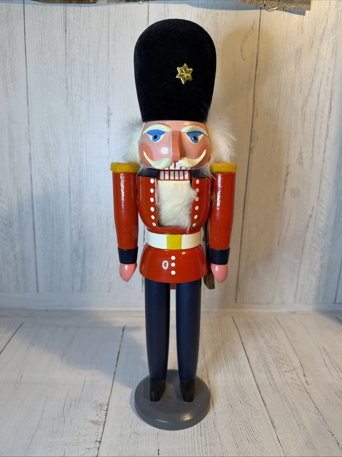 Vintage German, ￼16 Inch Wooden Nutcracker