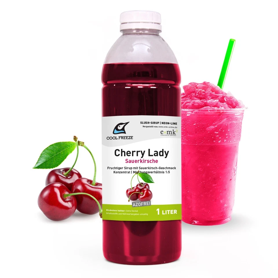 Slush Eis Sirup 8x1L Konzentrat 1:5 AZOFREI Vorteilset Sprudler Eis-Getränk - Bild 3 von 4