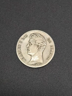 Pièce argent - 1 Franc - Charles X - année 1825A - Photo 1/2