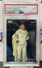 2018 Star Wars Finest PADME Black Refractor /10 PSA 9