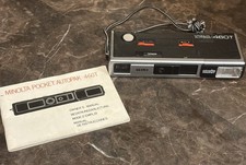 Vintage Minolta Autopak Film Camera 460T Black Pocket Built In Flash Camera