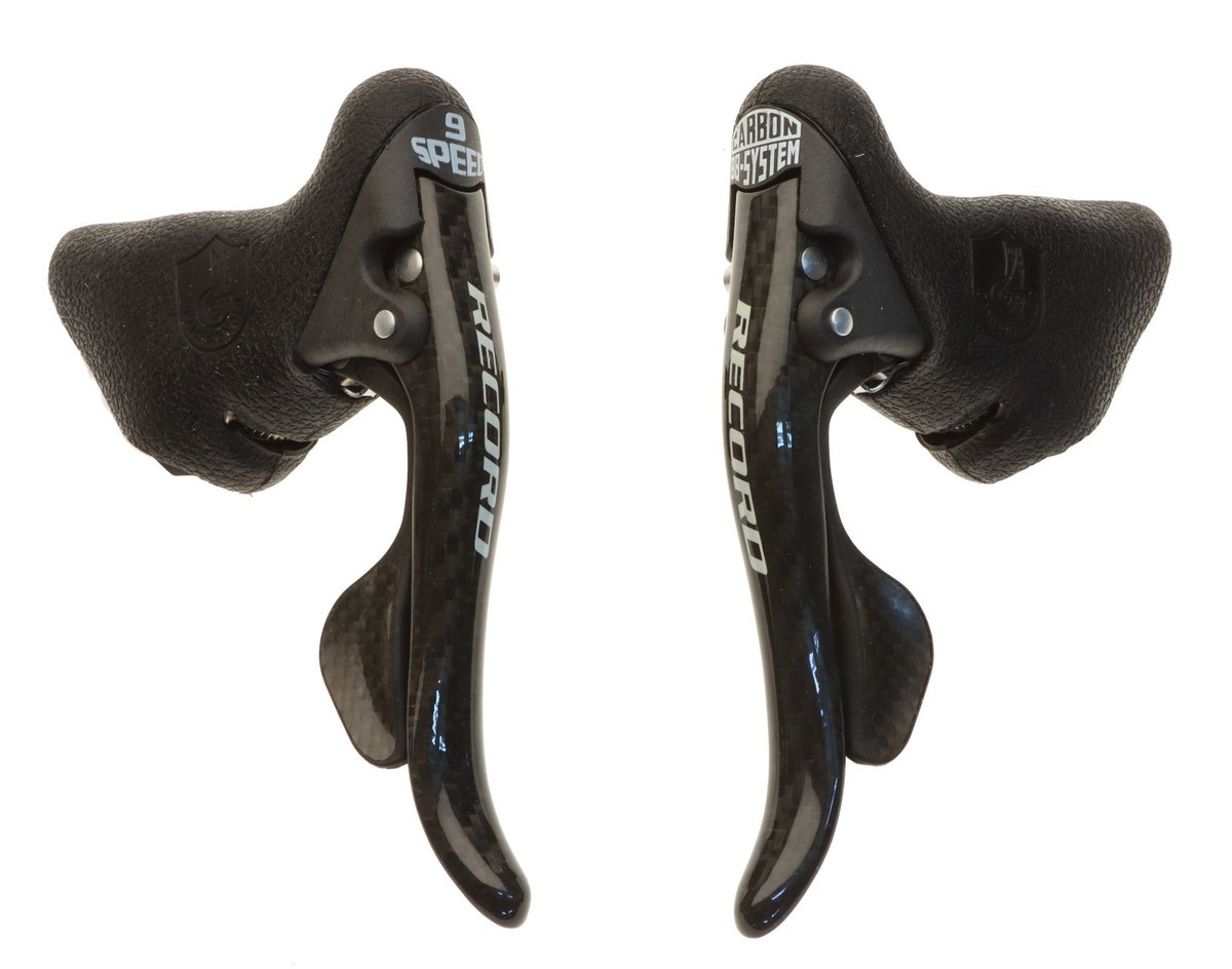 Campagnolo Record 9 Speed Carbon Ergopower Brake Levers Shifters