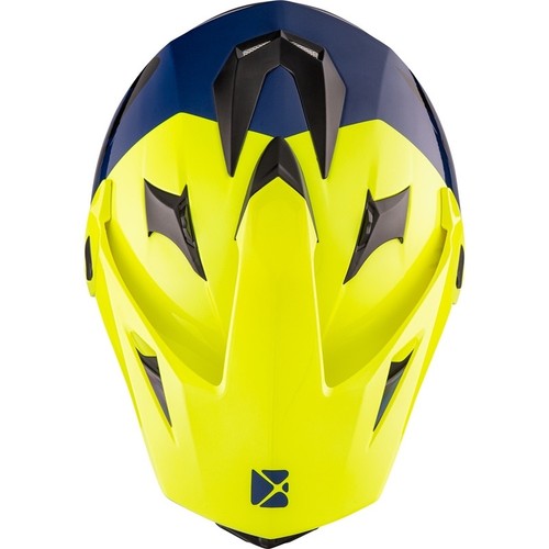 CKX Quest RSV Bull Yellow Blue Helmet size X-Large - Picture 5 of 7