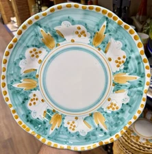 Vietri Pottery-Campagna Style Pattern 10 Inch Plate Made/Painted by hand-Italy