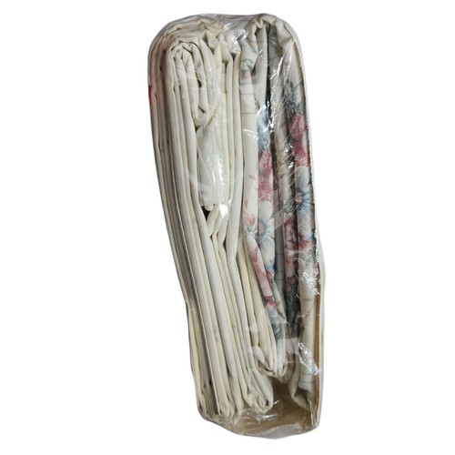 NUOVO Deadstock Vintage Wamsutta Percalle Traliccio Bouquet Floreale 4pz Set Completo Lenzuola - Foto 7 di 10