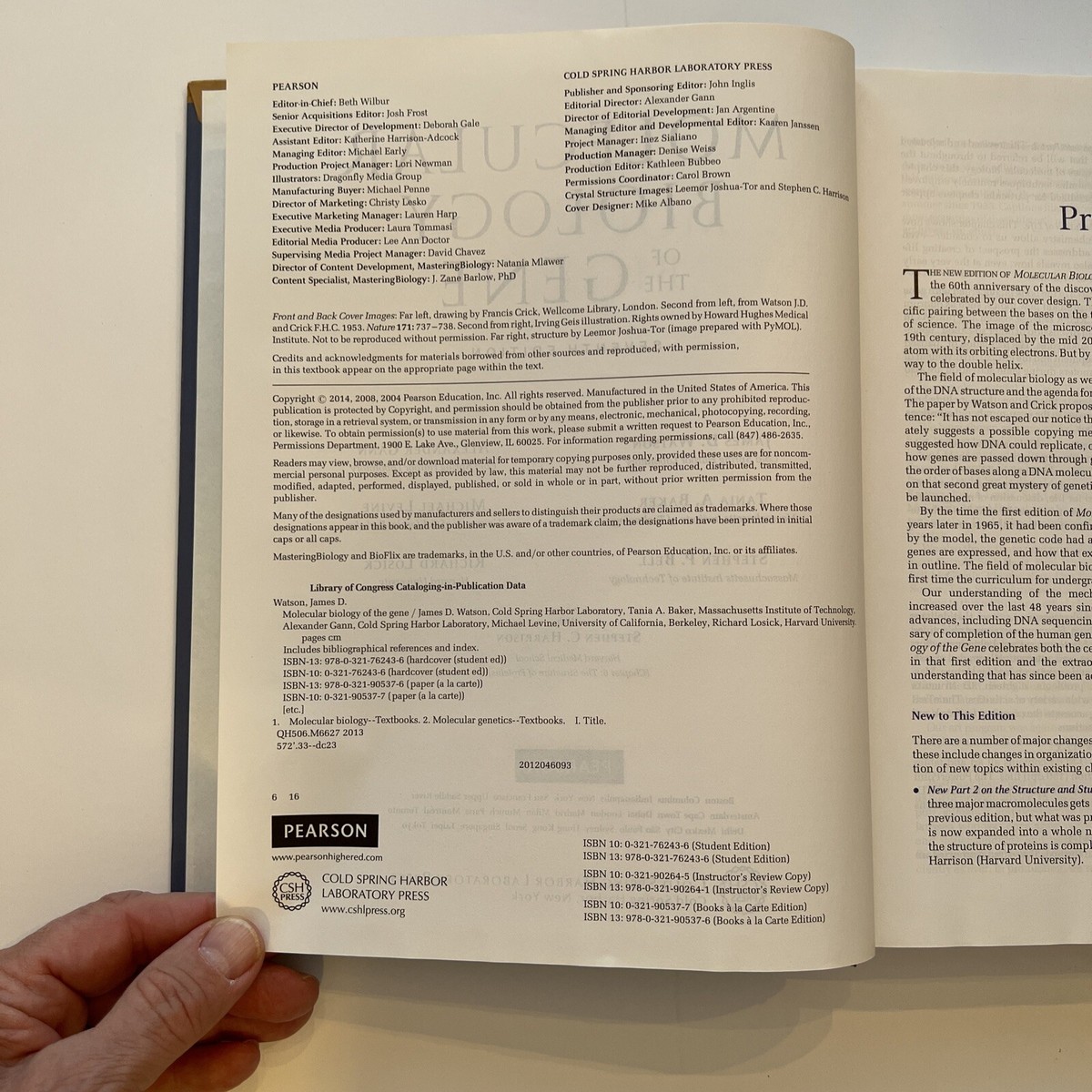 Molecular Biology of the Gene (第7版) Amazon.com: Molecular Biology of the Gene, Books a la Carte