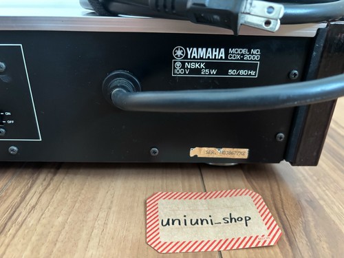 YAMAHA CDX-2000 Natural Sound CD Compact Disc Player Working Confirmed - Picture 12 of 12