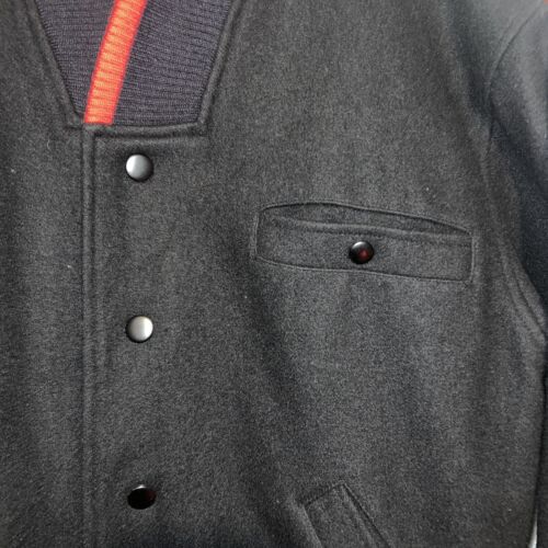 Rare Perry Ellis Americana Wool Varsity Bomber Jacket Vintage Size Small - Picture 4 of 18