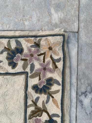Vintage French Style Aubusson Needle point Stunning Area Rug 3x5 ft Free Ship - Picture 11 of 12