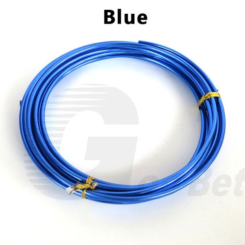 5M Aluminium Jewellery Craft Florist Wire 1mm 2mm 3mm Modelling Bendy 10 Colours - Picture 20 of 21
