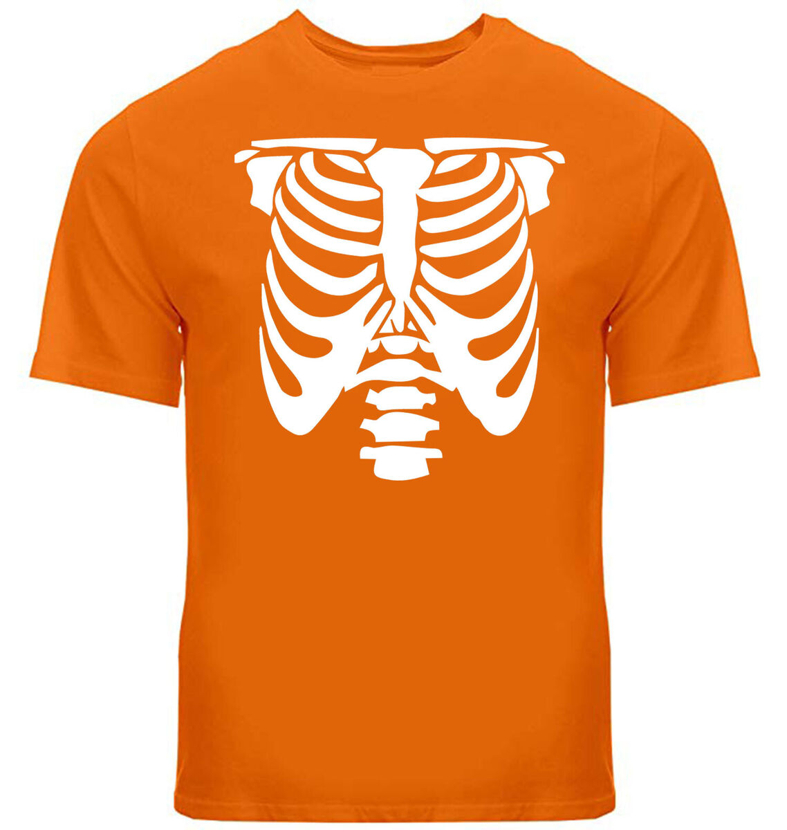 Buy 'Spooky Ribcage Skeleton Orange' by RetroGear as a T-Shirt, Classic T- Shirt, Tri-blend T…