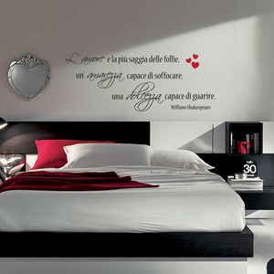 Wall Stickers Adesivi Murali Frasi Love Amore Poesia William Shakespeare B00 Ebay