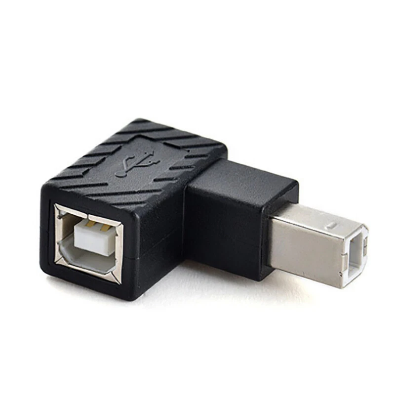 USB 2.0 Type B Print Port 90° Converter Adapter Male to Female Printer Scanner - Image 4 of 4