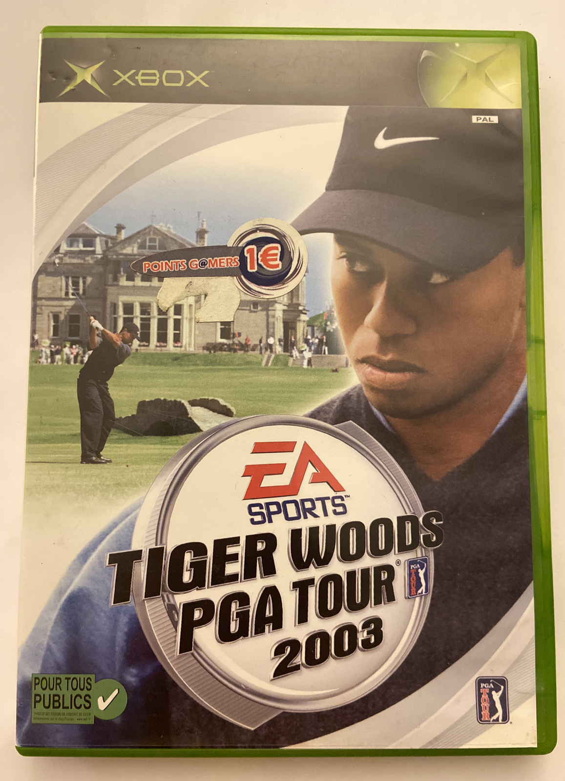 N1366 JEU COMPLET PAL FR MICROSOFT XBOX : LES URBZ : TIGER WOODS PGA TOUR 2003 !