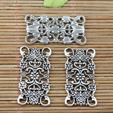 10pcs tibetan silver plated nice flower connectors EF1751